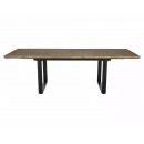 Стол обеденный SIGNAL UMBERTO II дуб артизан/черный 160-240/90